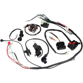 150CC CDI Теглене на кабели в събирането, комплект кабели, електрически старт квадроцикла, питбайк, запалване на мотоциклета, комплект ключове за свещи