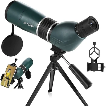 Зрителната тръба 15-45X60 20-60х60 Наблюдателен Професионален Мощен Монокулярный Телескоп със Статив за Мобилно Наблюдение на Птици
