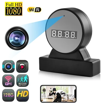 Мини Камера за Наблюдение HD 1080P Записващо устройство Дизайн Смарт Часа Камера Дома за Сигурност за Нощно Виждане Wifi Micro, Cam