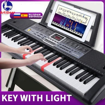 Професионален 61 Ключ музикален синтезатор за пиано, дигитален електронен музикален инструмент, на истински орган за деца и възрастни