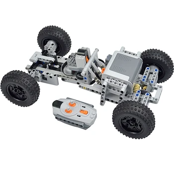 DlY Technical Радиоуправляеми автомобили с четырехколесным електрически модел на колата с дистанционно управление, двигател, диференциал, Високотехнологичен строителен блок, играчка Leduo