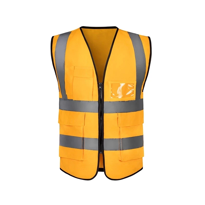 Предпазна жилетка с индивидуално лого, Светоотражающая дрехи, защитна жилетка Hi vis, с джоб