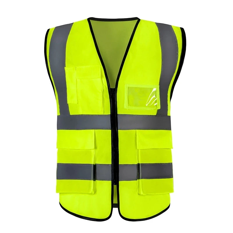 Предпазна жилетка с индивидуално лого, Светоотражающая дрехи, защитна жилетка Hi vis, с джоб