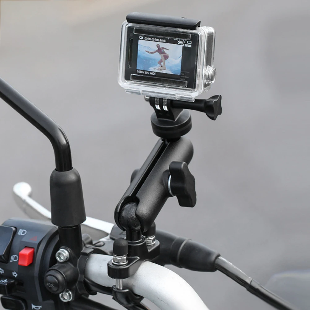 Въртящо се на 360 градуса за монтиране на мотоциклет за екшън камерата GoPro Hero 11 10 9, категория на огледалата за обратно виждане на волана, аксесоари DJI YI