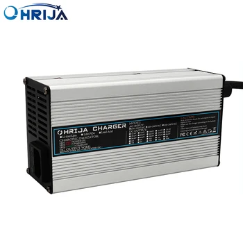 Умен алуминиев корпус Зарядно устройство OHRIJA 72V 7A е Подходящ За употреба на оловно-киселинен живот на батерията 72V, Сигурна И стабилна Робот OHRIJA