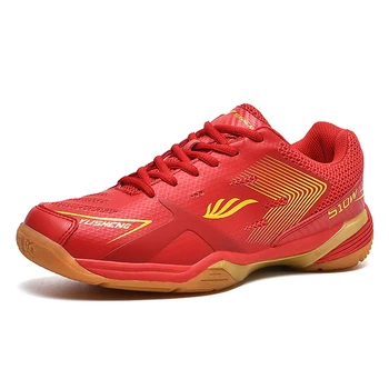 Мъжки обувки за бадминтон, дишащи дамски спортни обувки за сифони с професионална висококачествена обувки за тенис на маса 35-45