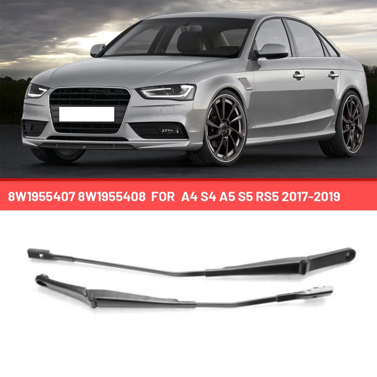 8W1955407 8W1955408 Лост Чистачки на Предното Стъкло на Автомобил за S4 Audi A4 A5, S5 Rs5 2017-2019