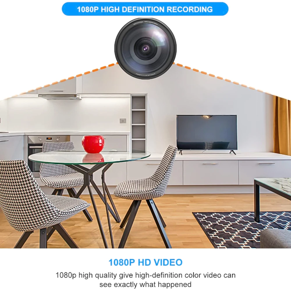 Мини Камера за Наблюдение HD 1080P Записващо устройство Дизайн Смарт Часа Камера Дома за Сигурност за Нощно Виждане Wifi Micro, Cam