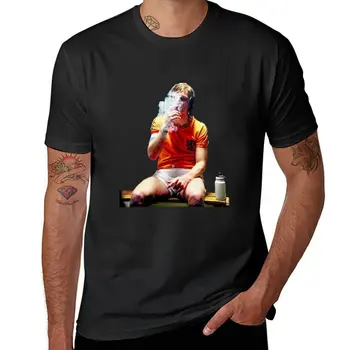 Нова тениска Johan Cruyff, черни тениски, бързосъхнеща тениска, мъжки ризи, стилни ежедневни