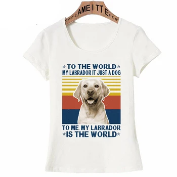 Сладка тениска на My Funny Labrador Звученето Куче Обича, Лятна Дамска Тениска С Къс Ръкав За Красиво Момиче, Ежедневни Бели Ризи, Модни Блузи в стил Поп