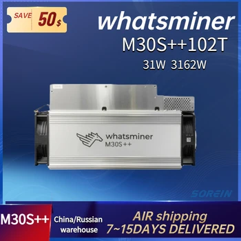 Нов Биткойн-Миньор MicroBT WhatsMiner M30S ++ 108/106/104/102th/s ASIC Миньор 3410 W За Майнинга Биткойнов БТК С Блок захранване SHA256