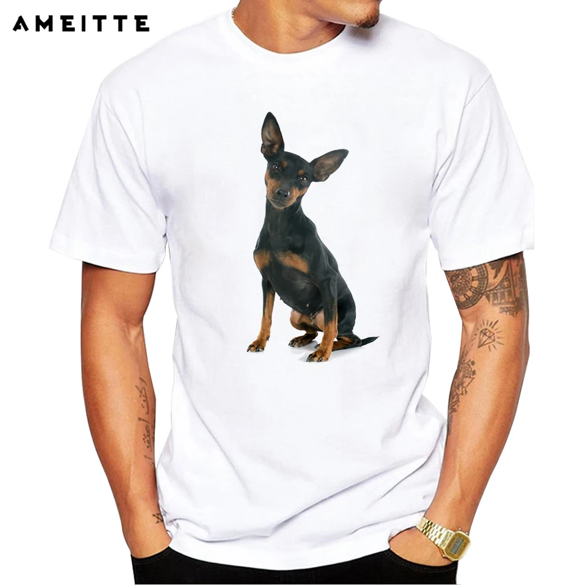 2019 Тениска AMEITTE с Доберманом, модна тениска с принтом кучета пинчера, лятна градинска облекло за хипстеров, тениска Camiseta