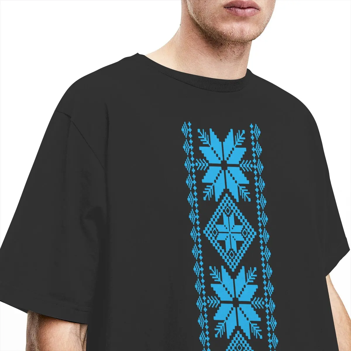 Украинската Вышиванка, тениски, мъжки бижута, Националните символи на Украйна, памучен тениска, тениска с къс ръкав, Идея за подарък, Дрехи