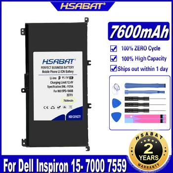 Батерия HSABAT 357F9 капацитет от 7600 mah за Dell Inspiron 15- 7000 7559 7557 7566 7567 5576 INS15PD-1548B, INS15PD-1748B, INS15PD-1848B