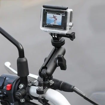 Въртящо се на 360 градуса за монтиране на мотоциклет за екшън камерата GoPro Hero 11 10 9, категория на огледалата за обратно виждане на волана, аксесоари DJI YI