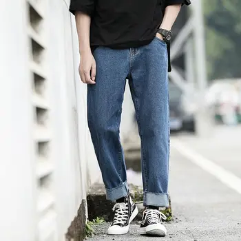 2023 Нови Мъжки Корейски Модни Дънки, Ежедневни Дънкови Панталони, Ежедневни Мъжки Пролетно-Есенни Дънки, Улични Работни Панталони в стил Хип-Хоп D78
