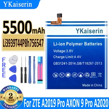 5500 mah YKaiserin Батерия LI3939T44P8H756547 за ZTE A2019 Pro AXON 9 Pro 9Pro A2020 A2020N2 Axon 10 Pro 10Pro 5G ateria