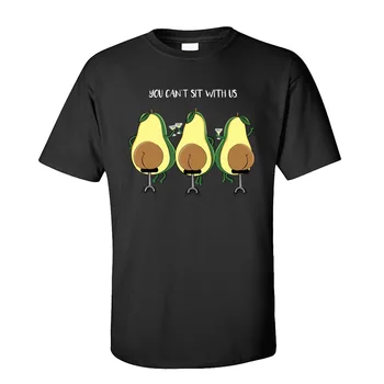 Тениски с авокадо Плячка Squad, къс ръкав, най-новите мъжки забавни тениски, персонални потници, тениски с кръгла яка от 100% памук