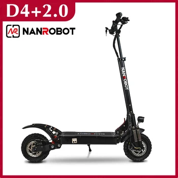Nanrobot D4 + 2,0 10 инча 52 В Електрически скутер за възрастни със сгъваем седалка, Внедорожная гума, Електрически Скутер E-Scooter