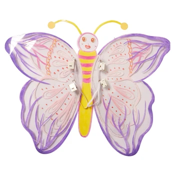 Крилата на феите, led крила на пеперуда на принцеса за момиченца 3, 4, 5 години, училищни танцови игра, одевалка, крила на Ангел, сладък подпори за рали