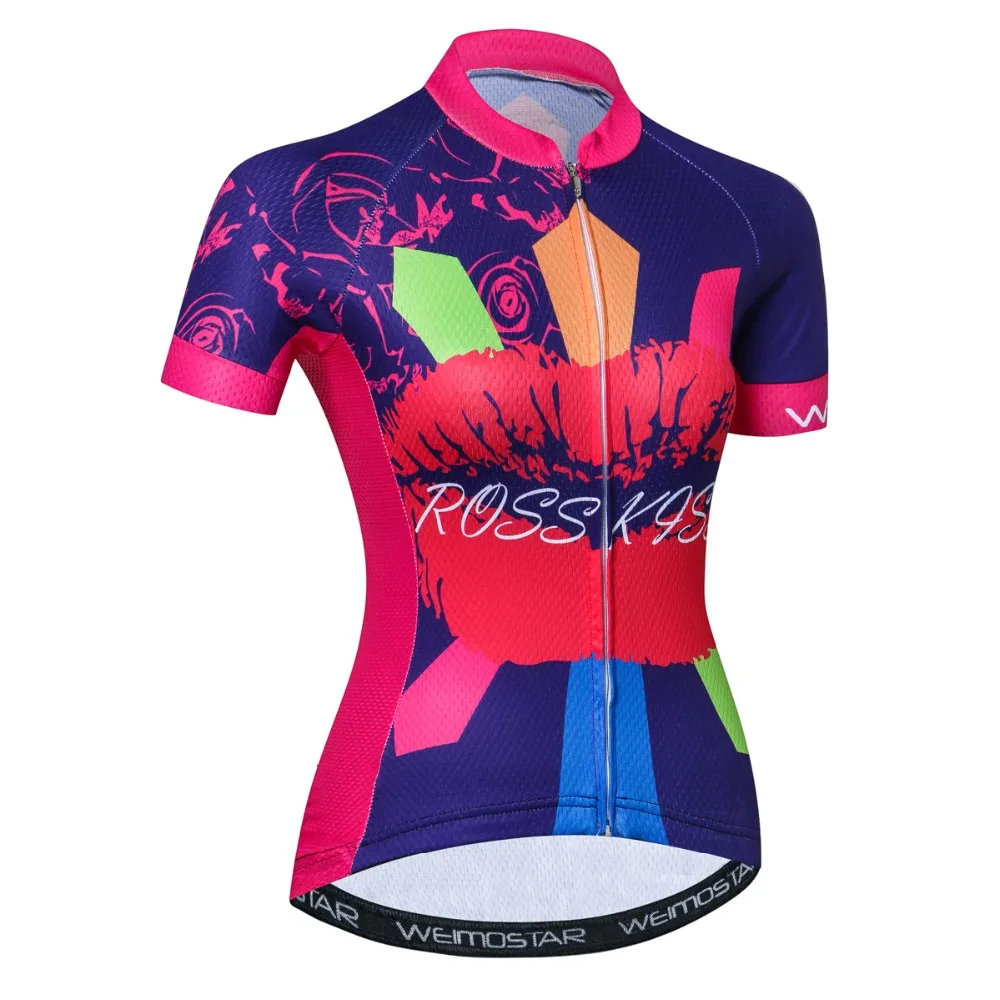 Дамски Трикотажни ризи за колоезденето Ropa Ciclismo Bike Team, тениски за колоезденето МТБ, върховете на улица с къс ръкав