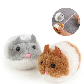 2023 Горещи 1 бр. Сладък меки плюшени животни, Малко дебела мишка е Забавна играчка за котки, Плюшени интерактивни играчки за домашни любимци
