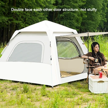 Палатка за нощуване на открито, Автоматична Быстрооткрывающаяся палатка, Самоуправляваща Преносима Непромокаемая Солнцезащитная палатка, Туристически подслон от слънцето