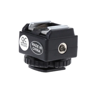 C-N2 конвертор гореща башмака адаптер PC Sync Port Kit за светкавица Nikon в Камерата Canon