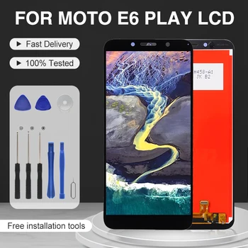 5,5-Инчов дисплей XT2029 за Motorola Moto E6 Play LCD сензорен панел дигитайзер на екрана в колекцията с инструменти Безплатна доставка