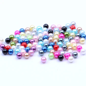 Кръгли перли са без дупки 1,5-12 мм, различни размери и цветове по избор, култивирани перли, ръкоделие, декорации за нокти от мъниста 