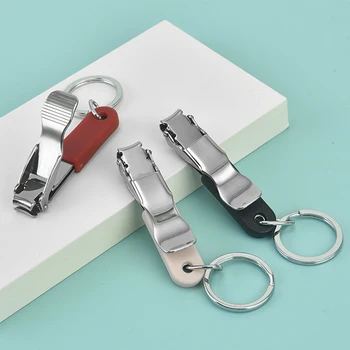 Нокторезачки Сгъваеми нокторезачки Маникюр инструменти Преносима машина за рязане на ноктите с брелоком Ножица за нокти
