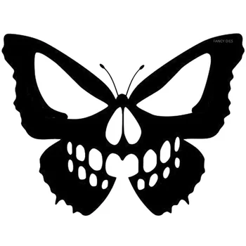 Нови режещи печати за украса на пеперуди под формата на скелет за Хелоуин, съвместими с машини за scrapbooking 