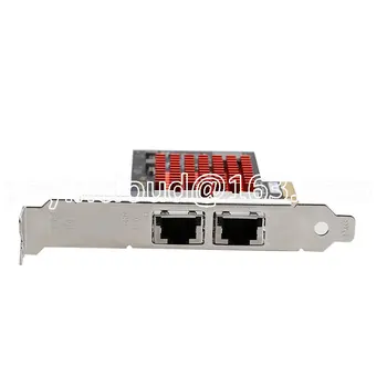 X550-AT2 Двойна карта, мрежов адаптер RJ-45 PCIe3.0-4X 10G/5G/2.5 G/1G Локална карта RJ-45