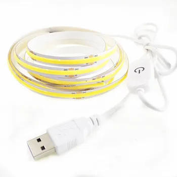Led лента се захранва от USB 5 vdc с включването/выключением, led лента с регулируема яркост, лента с висока плътност 320 светодиоди, ключодържател, линейна лампа за декор