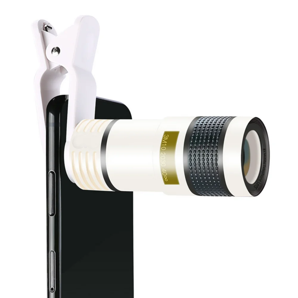 8-кратно телеобектив телефон с 8-кратно Телескоп мобилен телефон HD обектив на камерата с външния зум обектив за специални ефекти