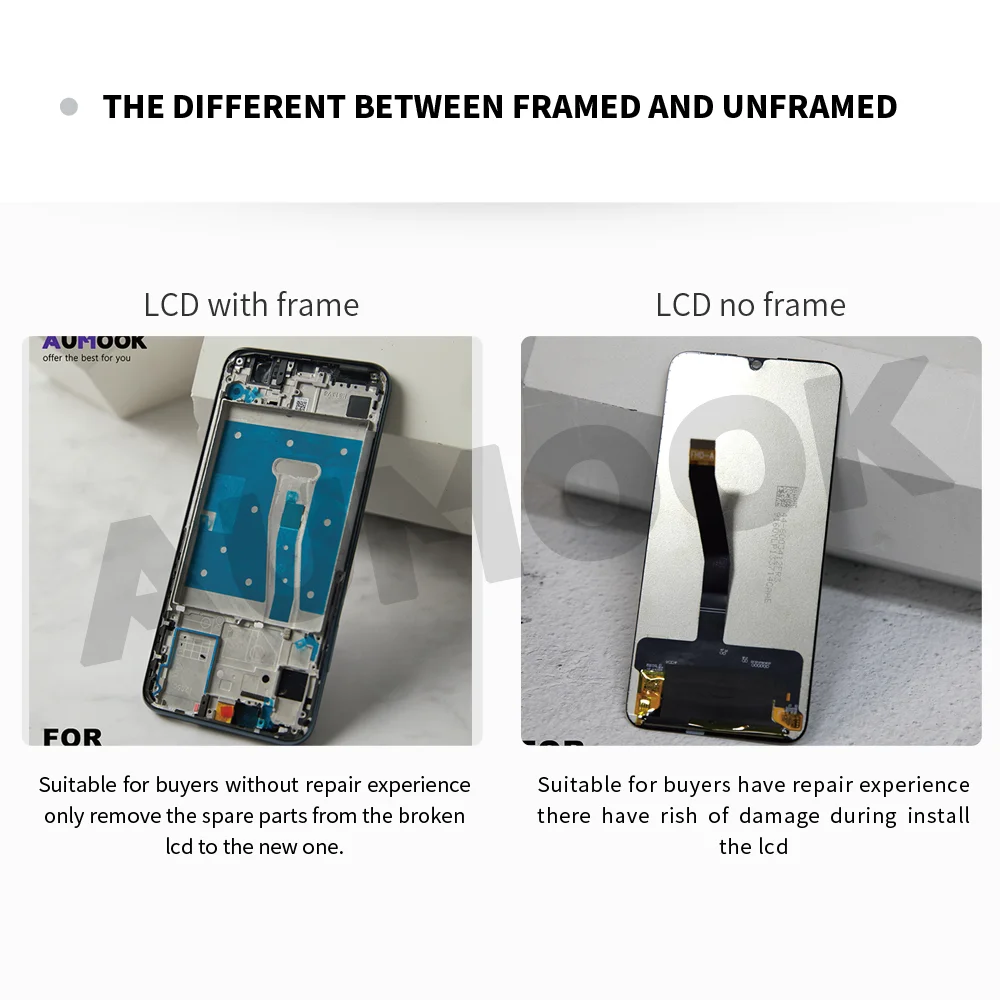 AUMOOK 100% чисто Нов оригинален за Samsung Galaxy A12 LCD сензорен дисплей, дигитайзер, в събирането, смяна на LCD екрана