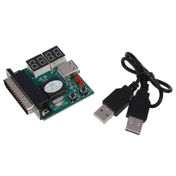 Диагностика анализатор PC ЛАПТОП 4-битов Dgital Card дънна платка USB PCI тестер