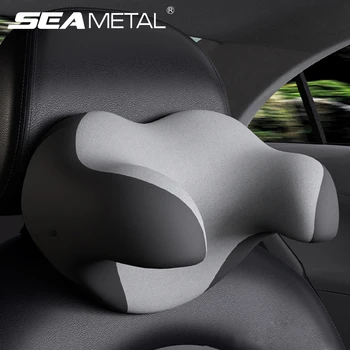 Ултра Мек облегалката за глава на автомобил, Универсална U-образна възглавница за подкрепа на врата, 3D възглавница за защита на врата от пяна с памет ефект, Масажна възглавница, снижающая умора