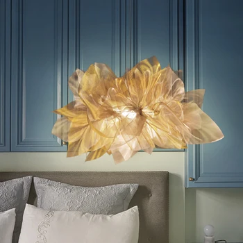 Висящи лампи в скандинавски стил за спалнята, романтичен, топъл окачен лампа за творческата личност, луксозната обстановка в стил ресторант осветление