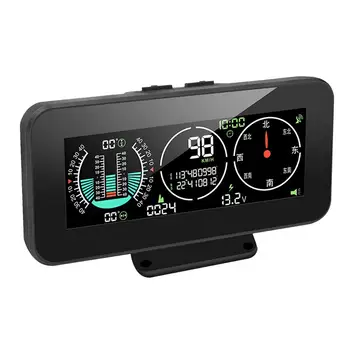 LCD Дигитален скоростомер Ъгъл на наклона на M60 Цифров скоростомер HUD Heads up дисплей за джипове, аксесоари за оф-роуд автомобили