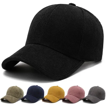 Модни вельветовая бейзболна шапка, дамски реколта бейзболна шапка, дамски мъжки пролетно-лятна градинска регулируема хип-хоп шапка Gorras възстановяване на предишното положение