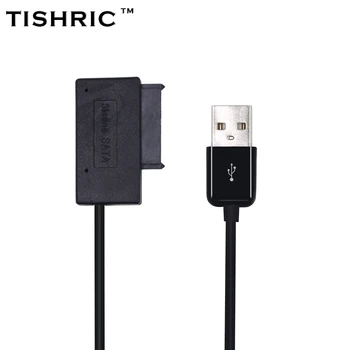 TISHRIC SATA-USB 2.0-НА 13-ПИНОВ Твърд диск Sata Кабел-Адаптер за Преносим Компютър 2,5 SSD HDD Твърд Диск SSD Конвертор 5 TB 6 gbps