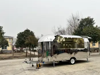 Популярният уличен трейлър за кетъринг фабрично цена, пътуващ камион за превоз на храна, Ремарке за хранене с VIN